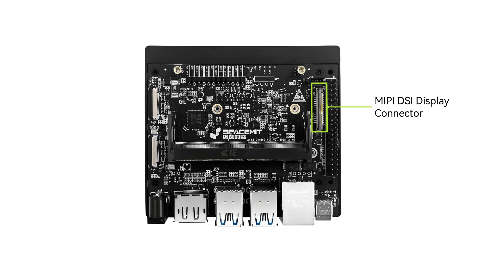 MIPI DSI display connector diagram