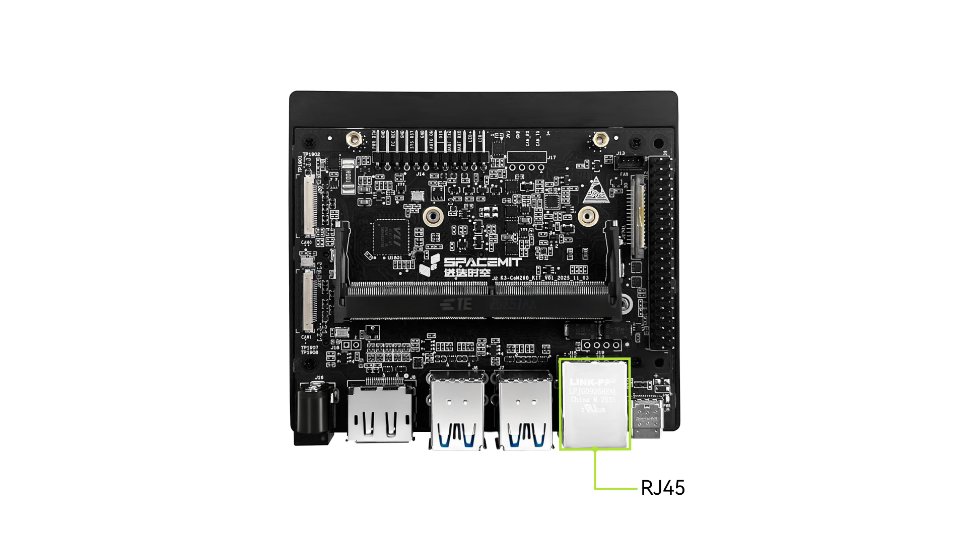 RJ45 interface diagram